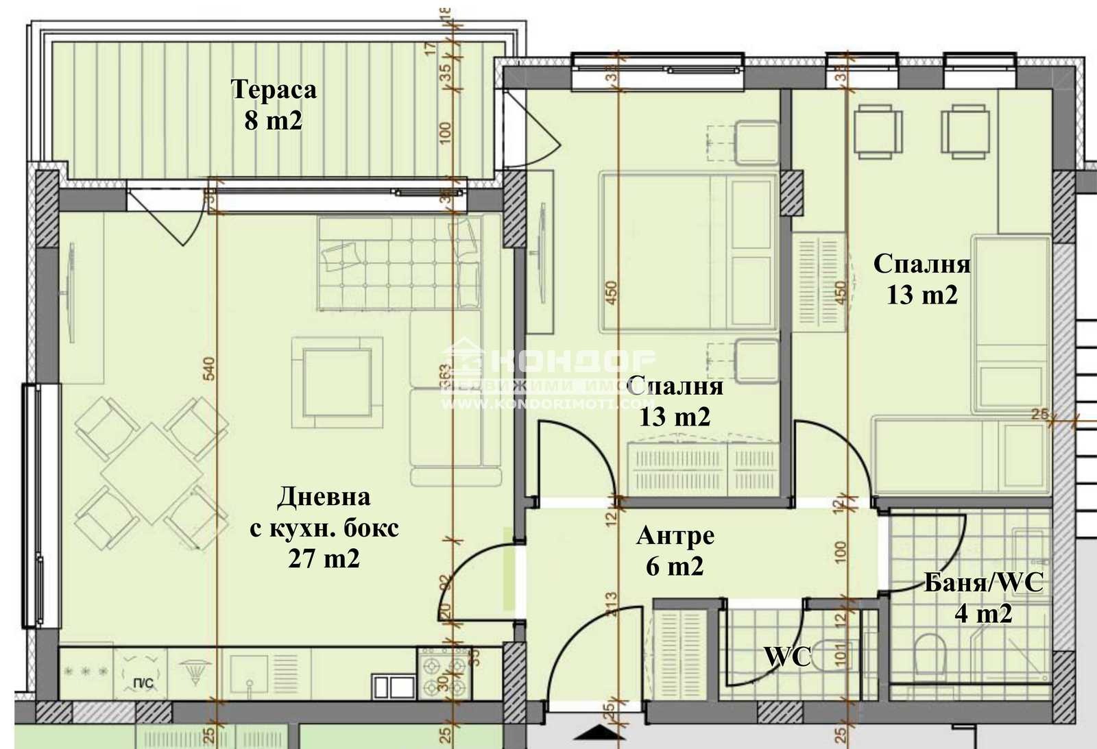 Продава 3-СТАЕН, гр. Пловдив, Христо Смирненски, снимка 2 - Апартаменти - 49953752