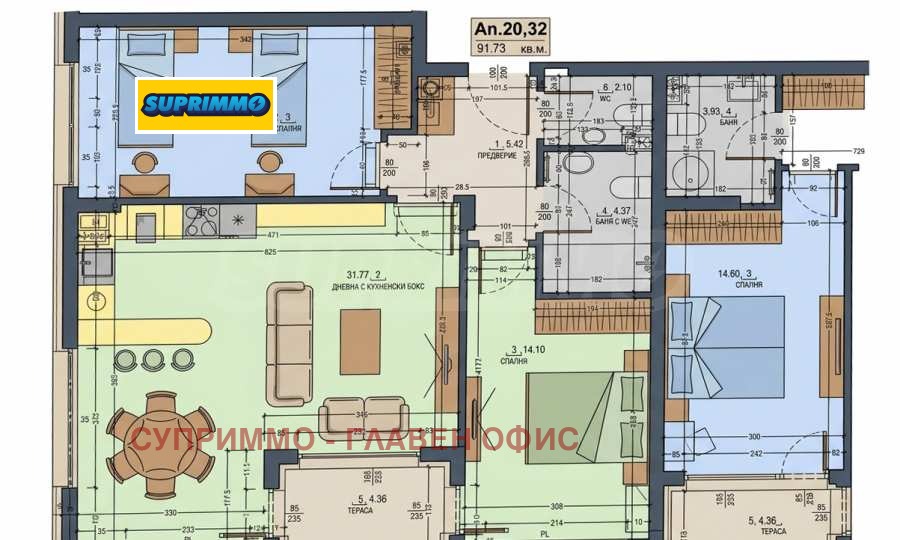 Продава 3-СТАЕН, гр. София, Малинова долина, снимка 2 - Апартаменти - 56293374