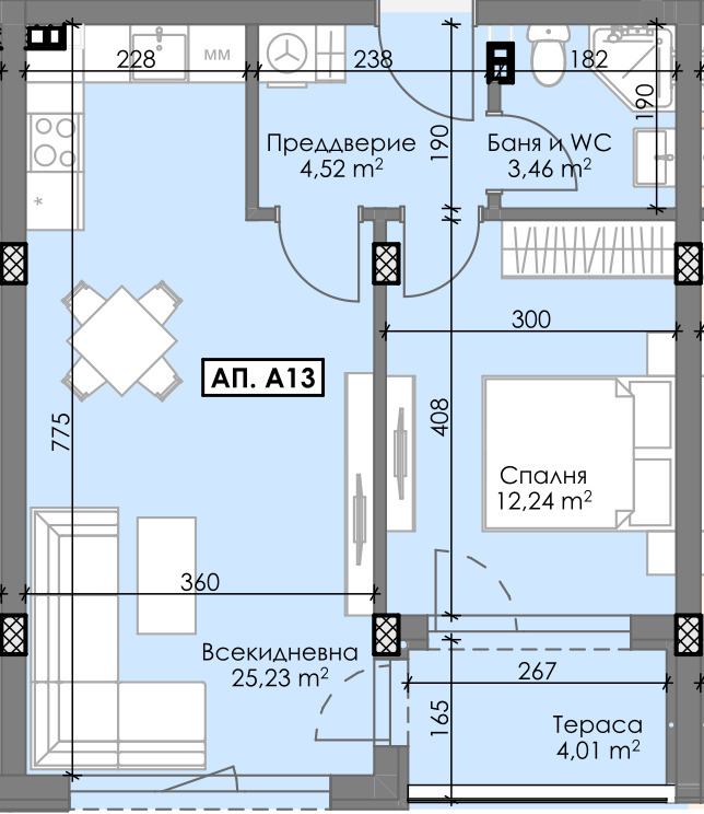 Продава 2-СТАЕН, гр. Пловдив, Остромила, снимка 4 - Апартаменти - 53315960
