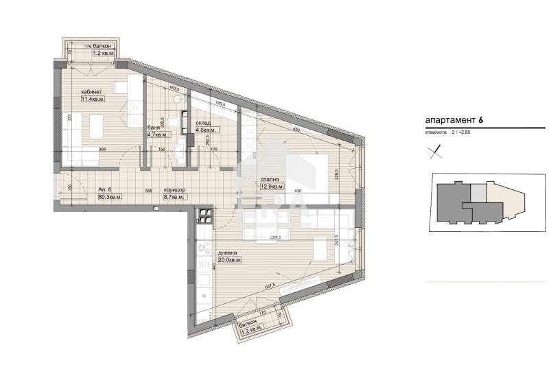 Продава 3-СТАЕН, гр. София, Овча купел 1, снимка 2 - Aпартаменти - 47003289