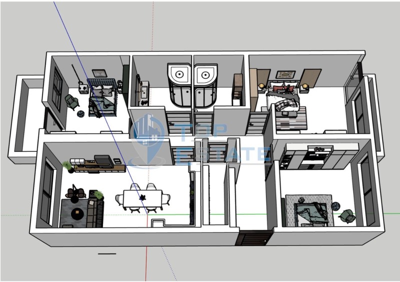 Продава  4-стаен, град Велико Търново, Бузлуджа •  155 500 EUR • ID 63100972 — holmes.bg - [1] 