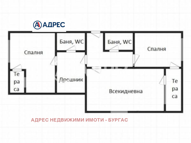 Продава 3-СТАЕН, гр. Бургас, област Бургас, снимка 3 - Aпартаменти - 48785418