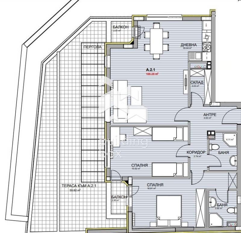 À vendre  2 chambres Sofia , Krasno selo , 182 m² | 25963383 - image [4]