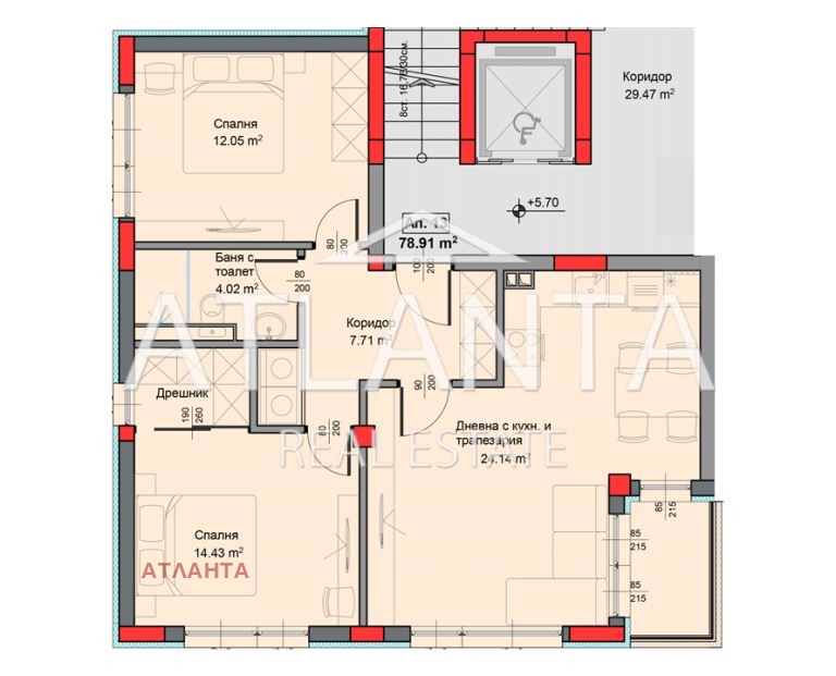 Продается  2 спальни Варна , Аспарухово , 90 кв.м | 88822606