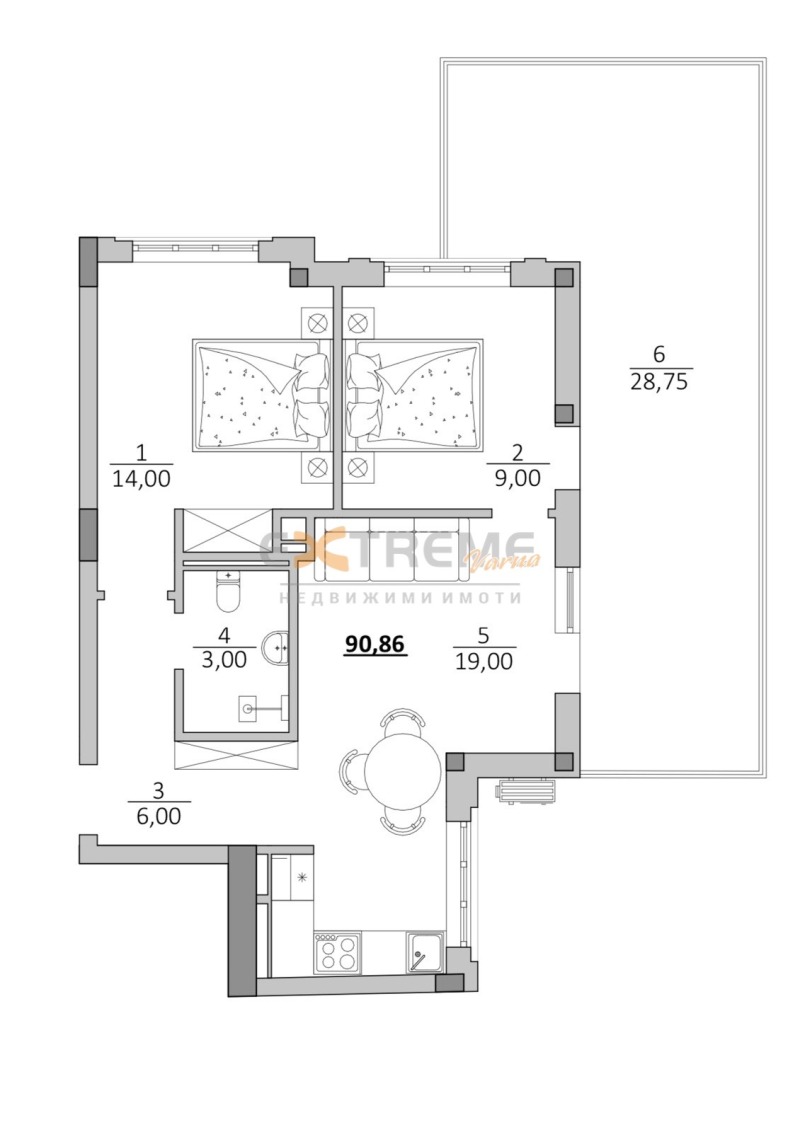 Продава 3-СТАЕН, гр. Варна, Фестивален комплекс, снимка 3 - Aпартаменти - 48980711