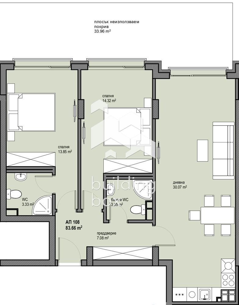 À vendre  2 chambres Sofia , Levski G , 98 m² | 70487206 - image [2]