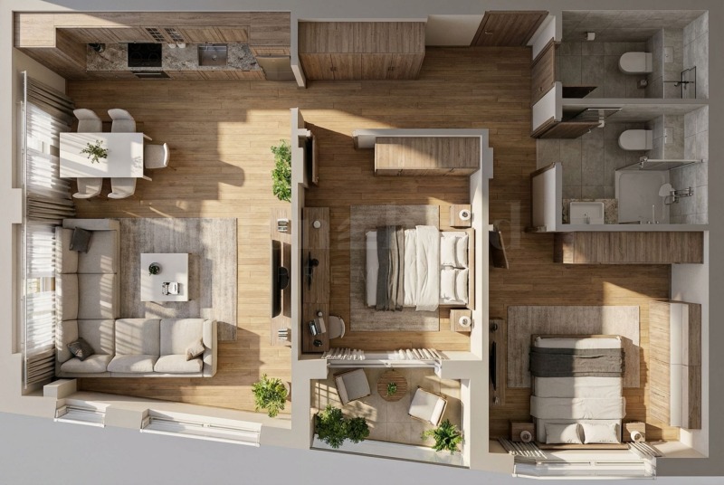 Продава 3-СТАЕН, гр. Пловдив, Кършияка, снимка 4 - Апартаменти - 53133988