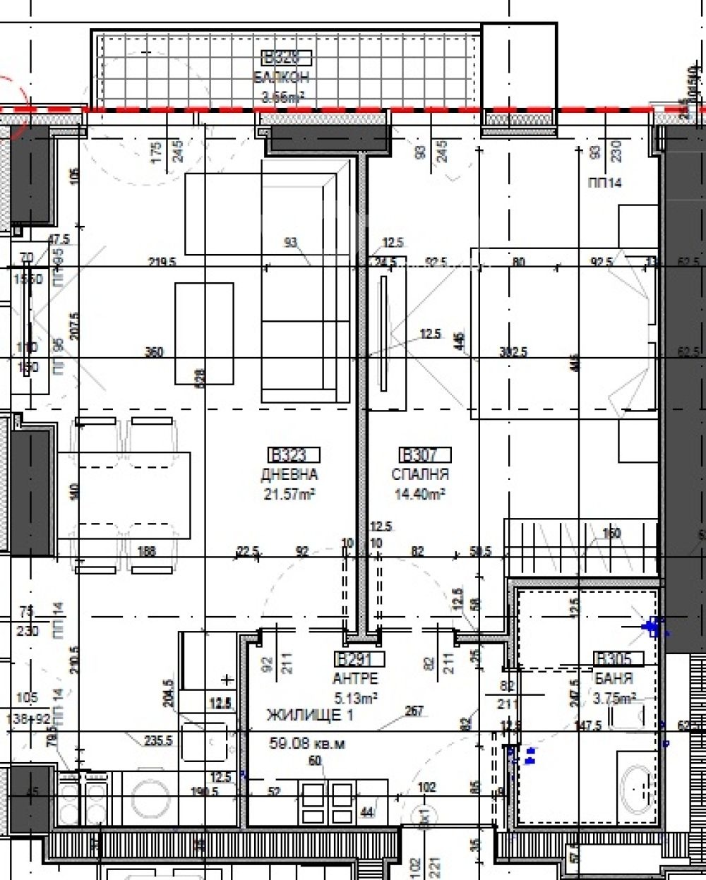 Продава 2-СТАЕН, гр. София, Център, снимка 4 - Апартаменти - 54122900