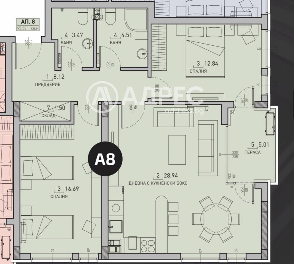Продава 3-СТАЕН, гр. София, Малинова долина, снимка 2 - Апартаменти - 54738463