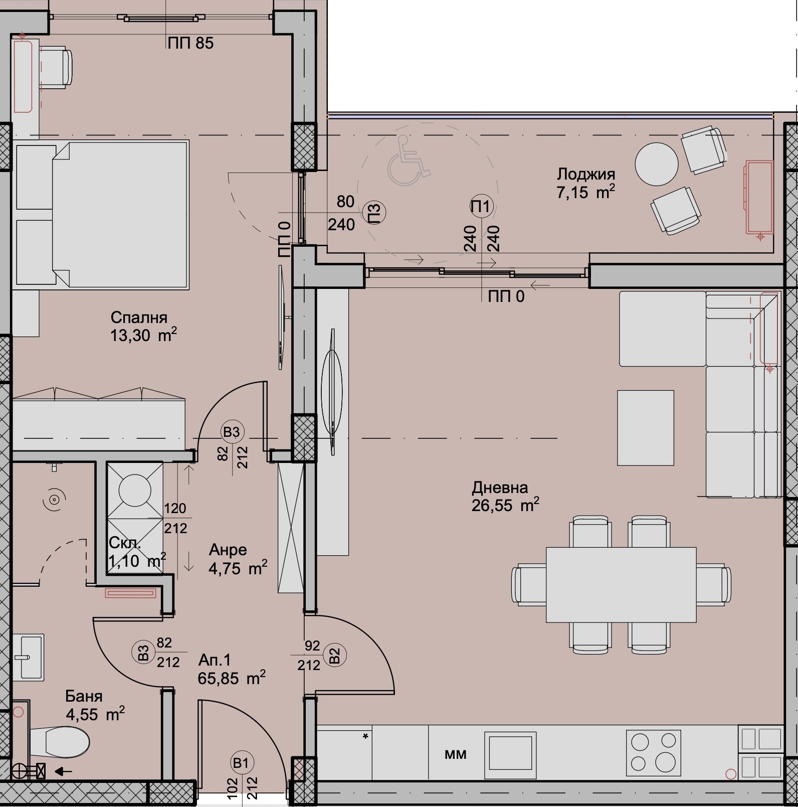 Продава 2-СТАЕН, гр. Пловдив, Христо Смирненски, снимка 2 - Апартаменти - 50767204