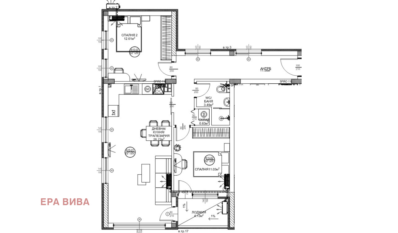 Продава 3-СТАЕН, гр. Варна, Виница, снимка 4 - Апартаменти - 55044627