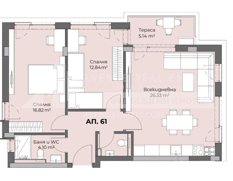 For Sale  2 bedroom Plovdiv , Hristo Smirnenski , 110 sq.m | 75073352 - image [2]