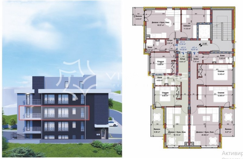 На продаж  1 спальня Варна , Виница , 64 кв.м | 14758359 - зображення [6]