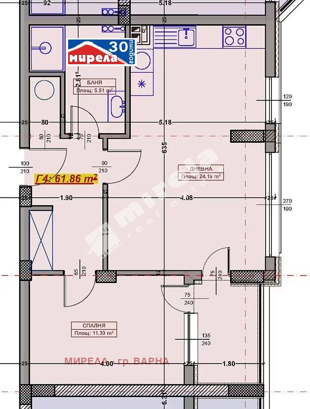 Продава 2-СТАЕН, град Варна, Младост 1 • 140000 € / 273816.20 лв. • 26349228 1