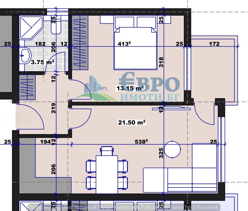 Продава  2-стаен град Стара Загора , Три чучура - север , 63 кв.м | 50613226 - изображение [2]