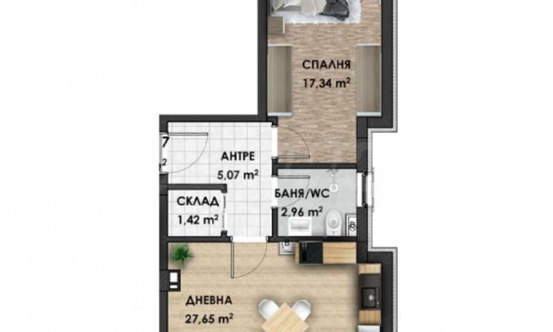 Продава 2-СТАЕН, гр. Пловдив, Беломорски, снимка 4 - Aпартаменти - 49274276