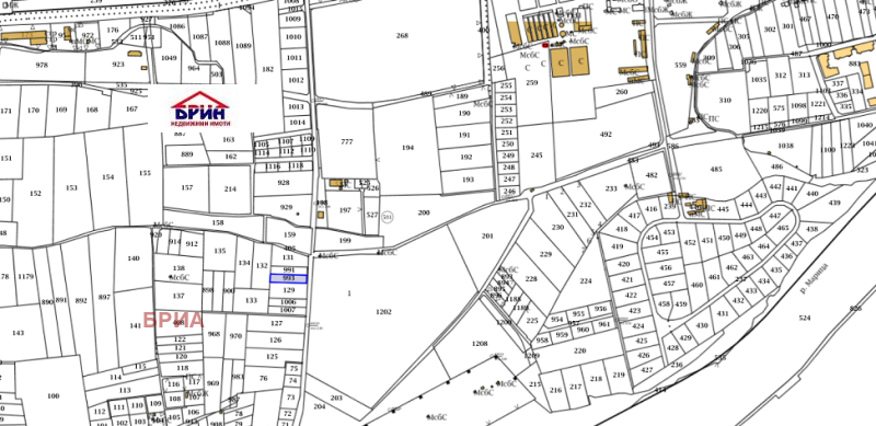 Продава  Парцел град Пловдив , Кършияка , Пазарджишко шосе , 1069 кв.м | 23419365 - изображение [2]