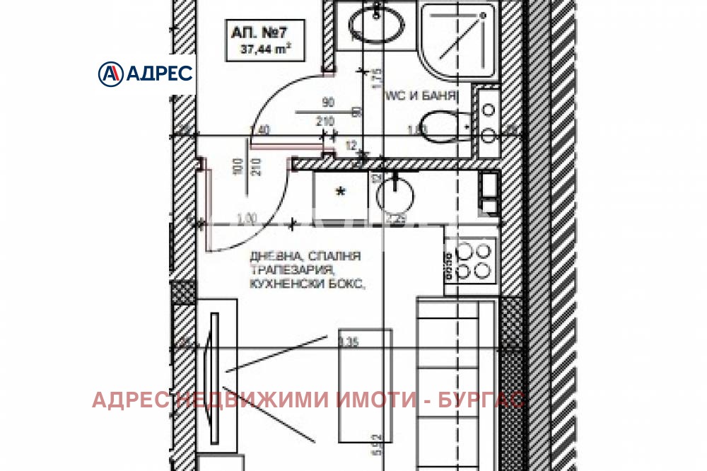 Продава 1-СТАЕН, гр. Поморие, област Бургас, снимка 2 - Апартаменти - 54685167