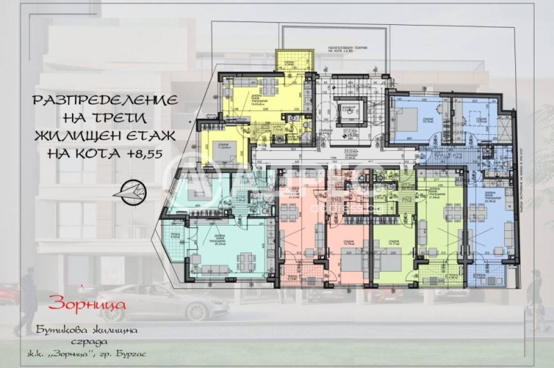 Продава 2-СТАЕН, гр. Бургас, Зорница, снимка 4 - Апартаменти - 53152073