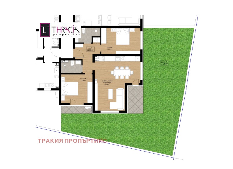 Продава 3-СТАЕН, гр. София, Горубляне, снимка 3 - Апартаменти - 52638347