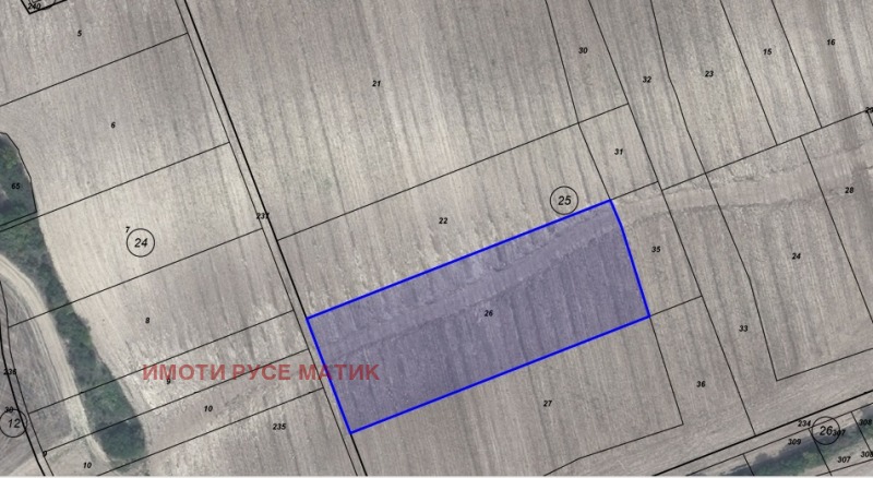 Продава ЗЕМЕДЕЛСКА ЗЕМЯ, с. Божичен, област Русе