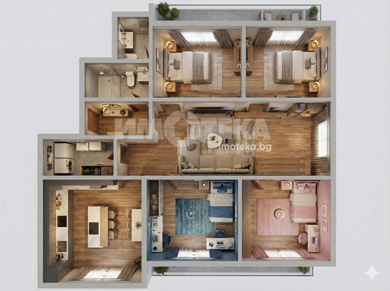 Продава МНОГОСТАЕН в град София, Център - 154 кв.м / 529 000 € » 1 034 634.07 лв., ИМОТЕКА