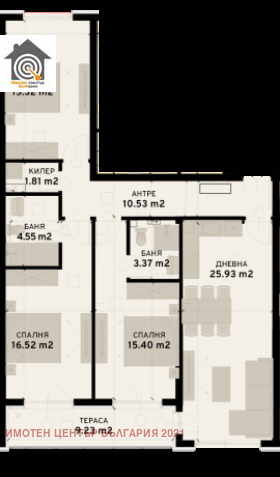 Продава 4-СТАЕН, гр. София, Овча купел 2, снимка 15 - Aпартаменти - 47220424