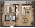 Продава  2-стаен град Бургас , Славейков , 49 кв.м | 45999553 - изображение [3]