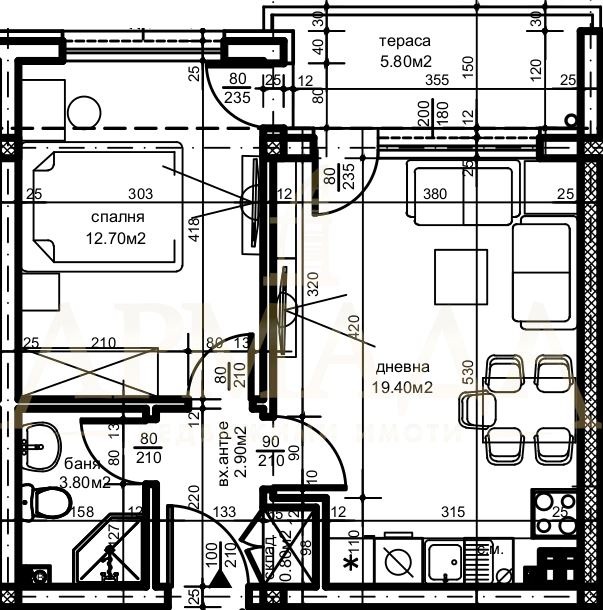 Продава 2-СТАЕН, гр. Пловдив, Беломорски, снимка 2 - Aпартаменти - 48685877