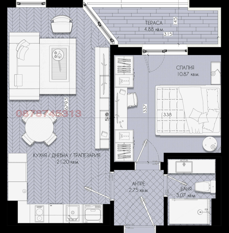 For Sale  1 bedroom Sofia , Lyulin 5 , 60 sq.m | 85352980 - image [3]