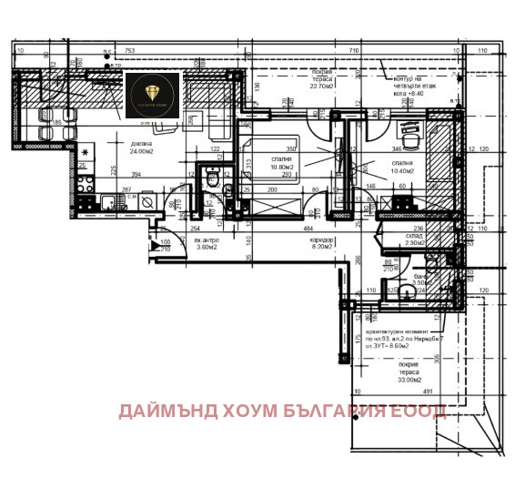 For Sale  2 bedroom Plovdiv , Hristo Smirnenski , 153 sq.m | 14686004 - image [2]