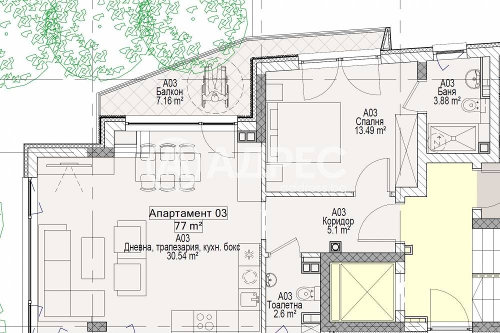 Продава 2-СТАЕН, гр. София, Драгалевци, снимка 3 - Апартаменти - 54120673
