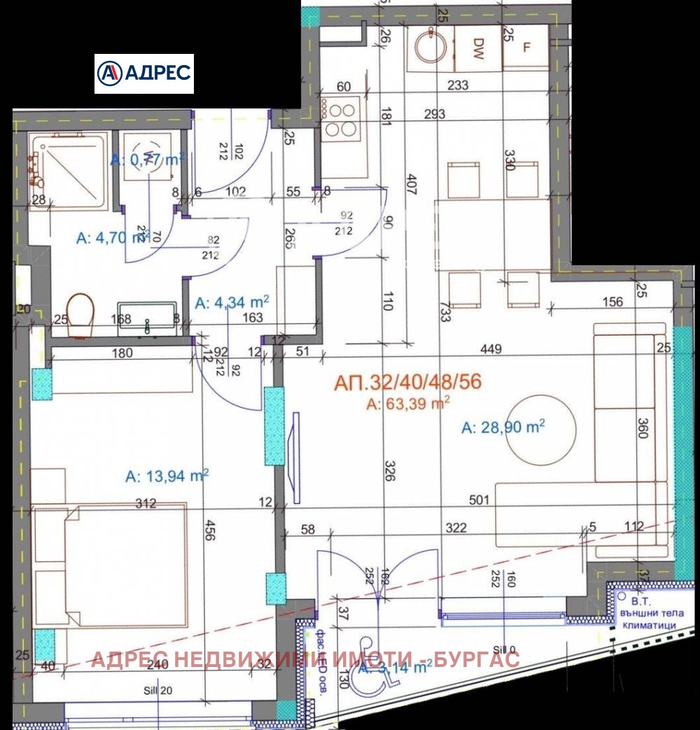Продава 2-СТАЕН, гр. Бургас, Братя Миладинови, снимка 2 - Апартаменти - 54841673