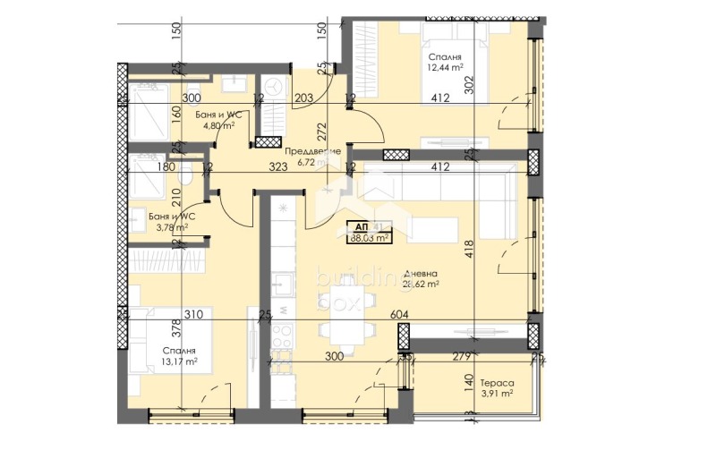 De vânzare  2 dormitoare Plovdiv , Traciia , 104 mp | 22626751 - imagine [2]