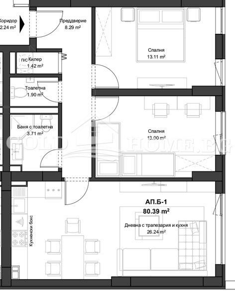 Na sprzedaż  2 sypialnie Plowdiw , Kjuczuk Pariż , 89 mkw | 13196055 - obraz [3]