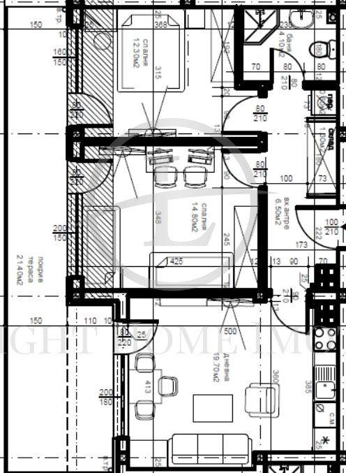 Myytävänä  2 makuuhuonetta Plovdiv , Južen , 110 neliömetriä | 39001296 - kuva [11]