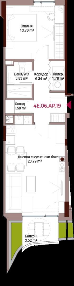 1 slaapkamer Lozenets, Sofia 1