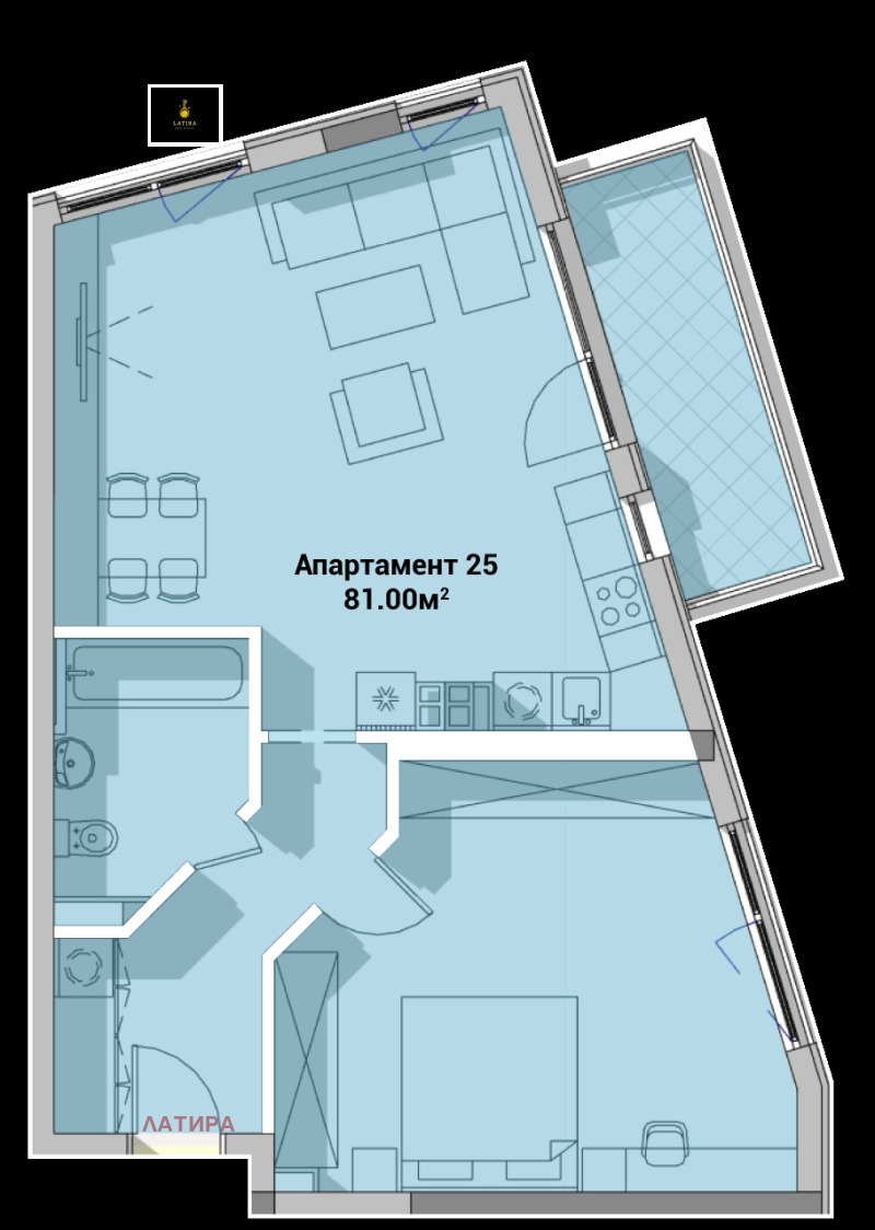 Продава 2-СТАЕН, гр. София, Полигона, снимка 15 - Апартаменти - 52461663
