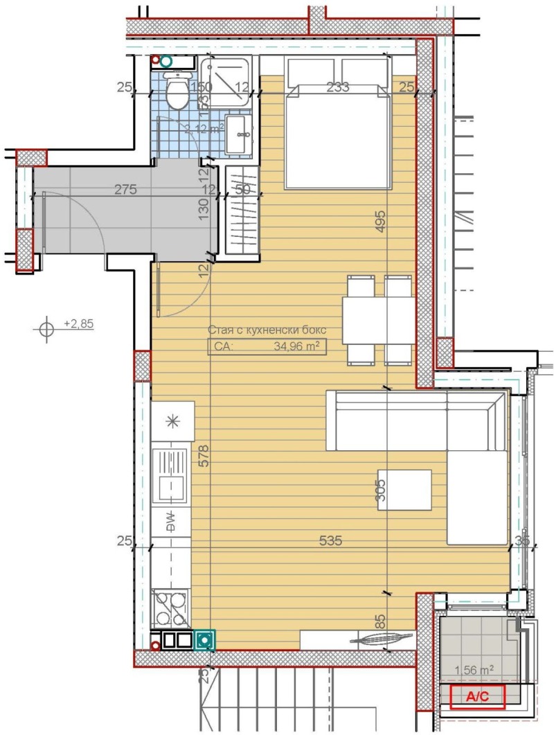 Продава 1-СТАЕН в град София, Бояна - 58 кв.м / 133 594 € » 261 287.15 лв., БЕСТ СЕЛЪРС БЪЛГАРИЯ ООД