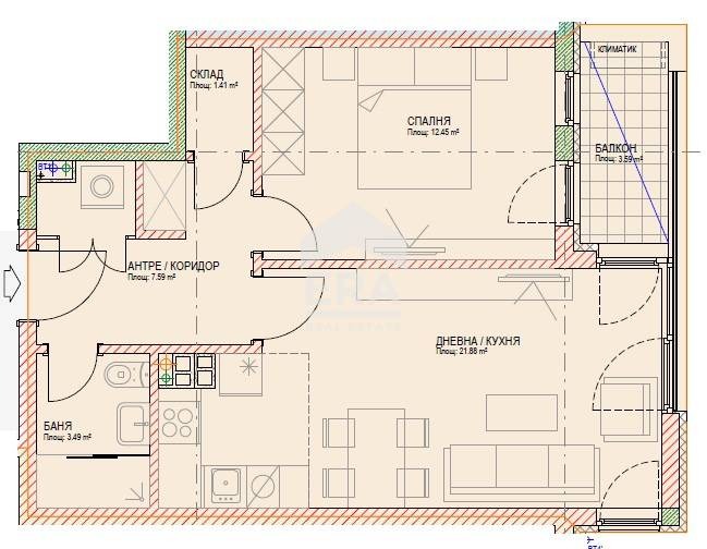 Продава 2-СТАЕН, гр. София, област София-град, снимка 6 - Aпартаменти - 47762649