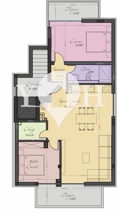 De vânzare  2 dormitoare Sofia , Malinova dolina , 125 mp | 92924300 - imagine [7]