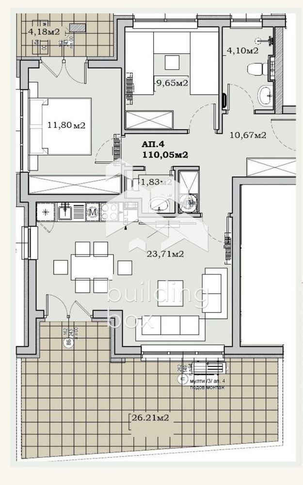 Продава 3-СТАЕН, гр. София, Сухата река, снимка 2 - Апартаменти - 53814299