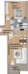 Продава  2-стаен град Пловдив , Христо Смирненски , 67 кв.м | 17622217 - изображение [2]