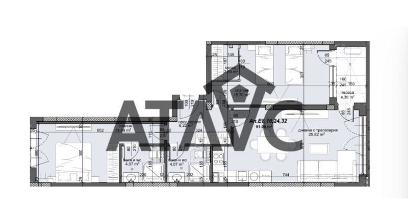 Продава 3-СТАЕН, гр. Пловдив, Тракия, снимка 2 - Апартаменти - 52487985