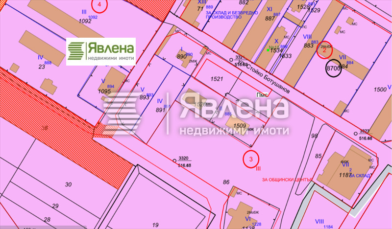 Till salu  Komplott Sofia , Tjepinci , 1338 kvm | 57342712 - bild [3]