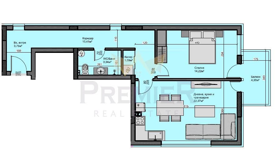 Продава 2-СТАЕН, гр. Варна, Бриз, снимка 5 - Апартаменти - 56264178
