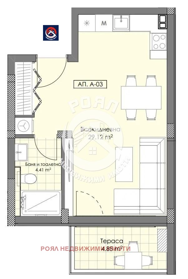 Продава 1-СТАЕН, гр. Пловдив, Остромила, снимка 2 - Aпартаменти - 47541305