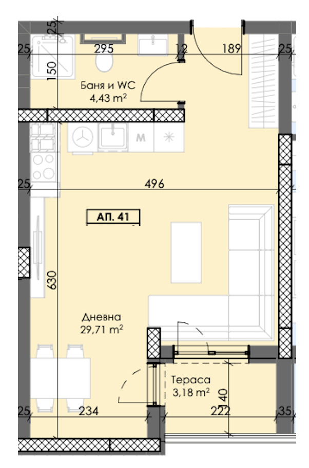 Продава 1-СТАЕН, гр. Пловдив, Тракия, снимка 2 - Aпартаменти - 49220818