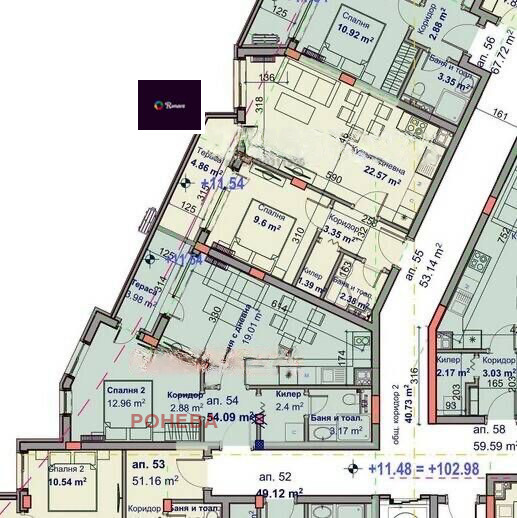 En venta  1 dormitorio Varna , Vazrazhdane 1 , 60 metros cuadrados | 68508991 - imagen [3]