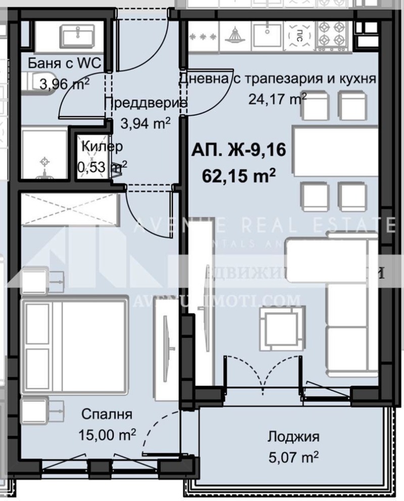 En venta  1 dormitorio Plovdiv , Trakiya , 79 metros cuadrados | 41875292 - imagen [2]